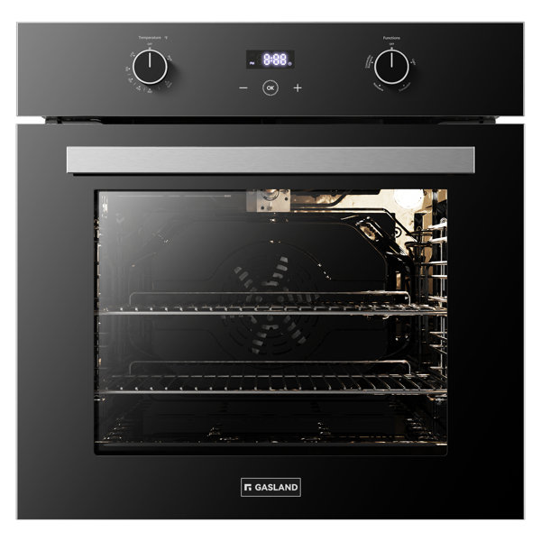 Gaslandchef 24" 2.12 Cu. Ft. Convection Gas Single Wall Oven In Black